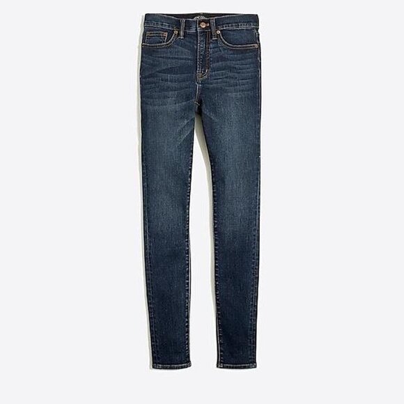 J. Crew 9" High-rise Skinny Jean In Classic Blue Wash Size 27 - Picture 1 of 7